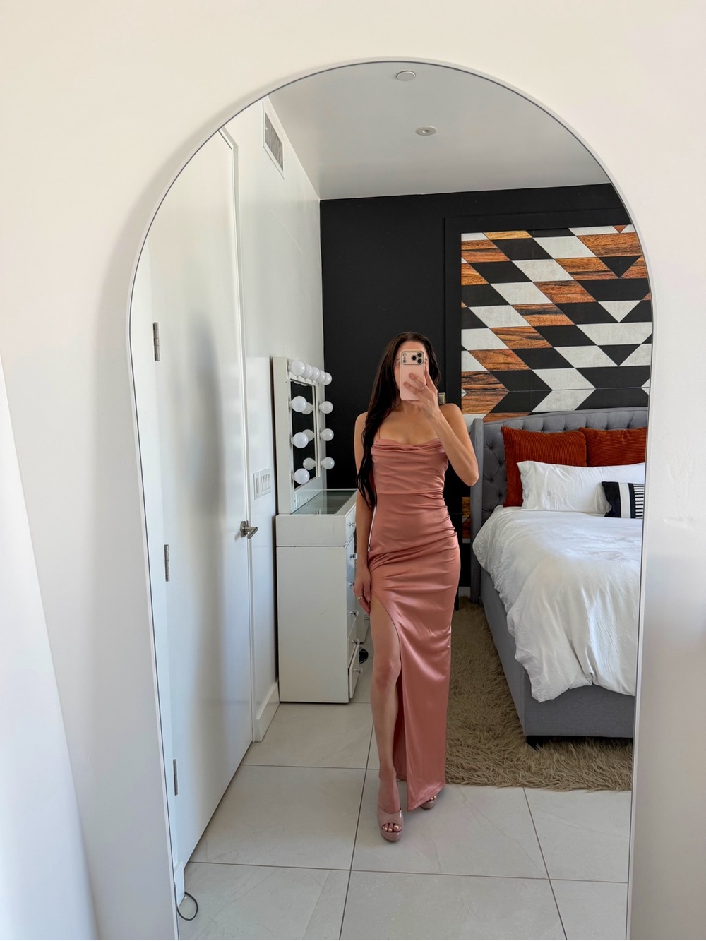 Windsor Rose Gold Evening Gown